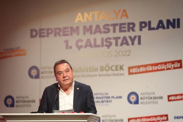 Antalya Zelzele Master Planı 1. Çalıştayı düzenlendi