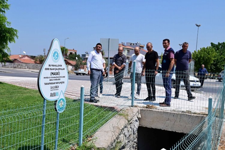 Manisa Akhisar’da MASKİ’den panel çit imalatı