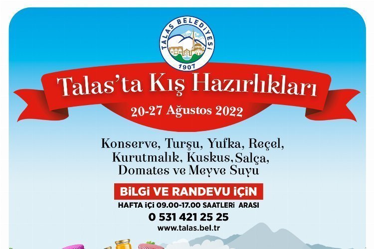 Kayseri Talas’ta kış hazırlığı başlıyor