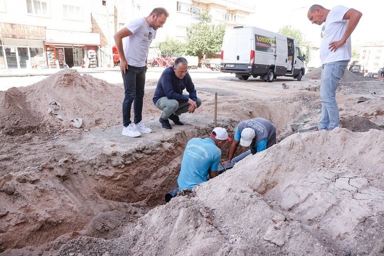 Nevşehir’de alt yapı çalışmalar sürüyor