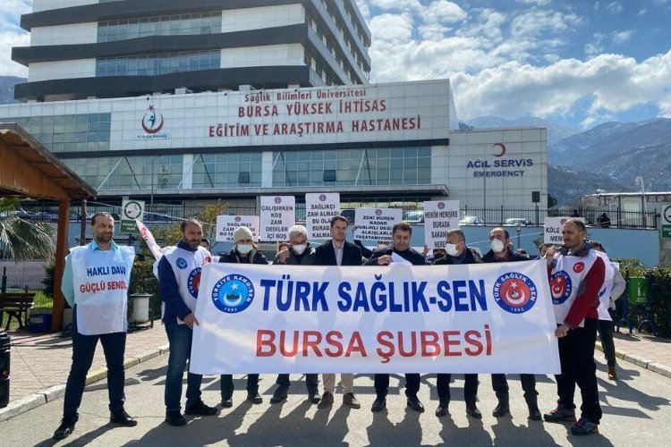 Bursalı sağlıkçılardan ‘hak’ uğraşı