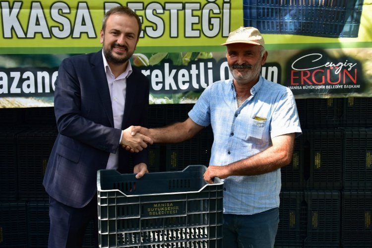 Manisa Turgutlu’da üreticilere zeytin kasası dayanağı