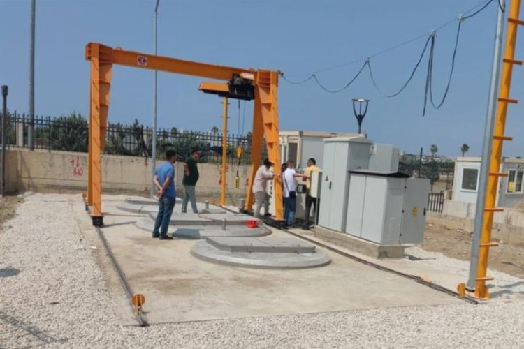 Hatay İskenderun’da yağmur suyu sınırı çalışması