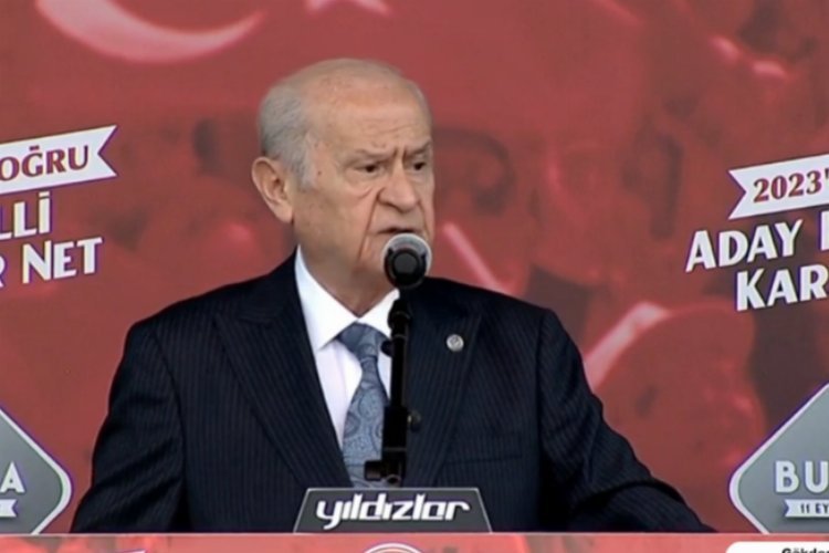 MHP’nin ikinci mitingi Bursa’da yapıldı… Bahçeli: Tıpkı siperdeyiz, başaramayacaklar!