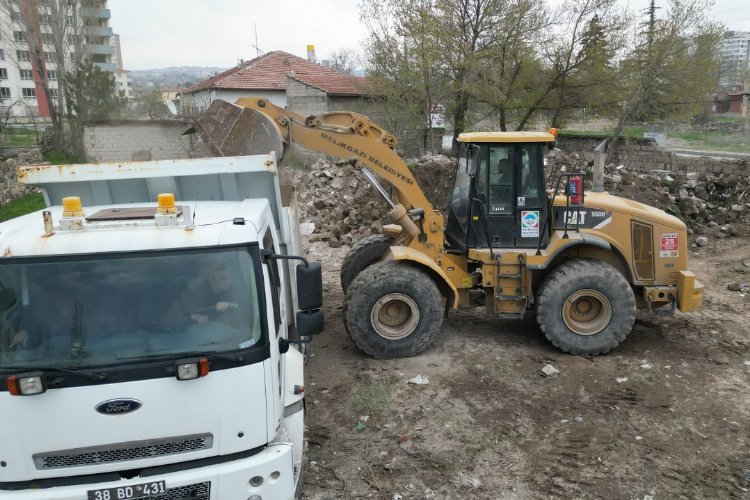 Kayseri Melikgazi’de hafriyat çalışması